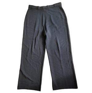 Vintage ST. JOHN Basics by Marie Grey Cropped Santana Knit Wide Leg Pants